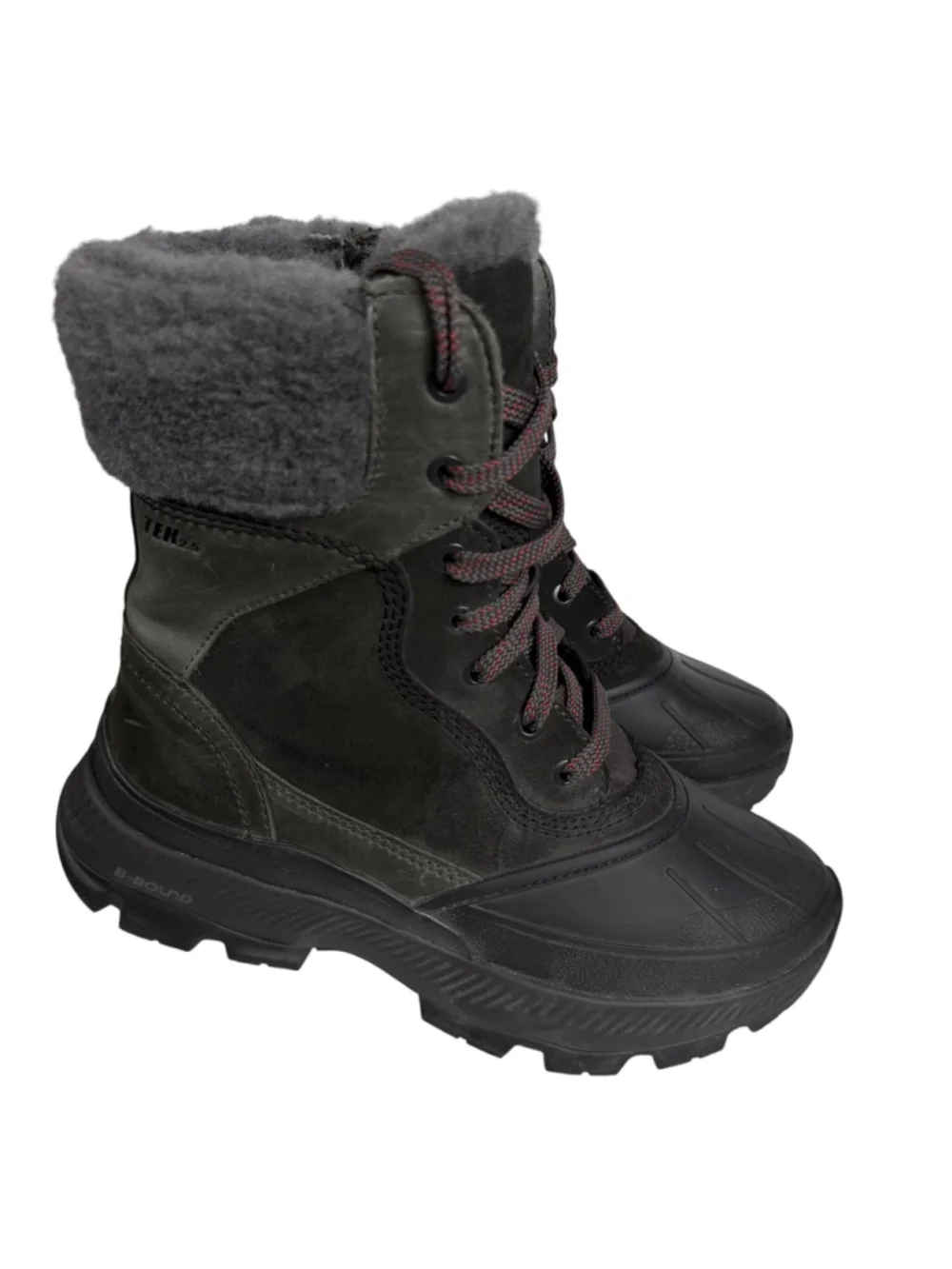 L.L. Bean Storm Chaser 6 XQ522491 Snow Boots Black Waterproof Lace Up Womens 7.5